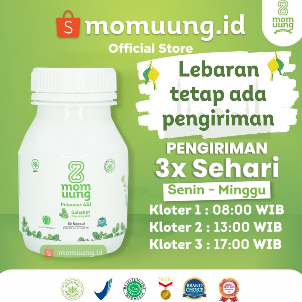 Kelorcap Momuung Mom Uung Booster Asi Pelancar Asi 60 Kapsul Halal Bpom Herbal Momuung.Id . , ..