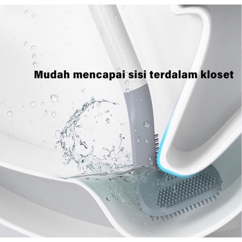 SIKAT TOILET Brush GOLF Silicone / Sikat WC Silikon - Barangunikmikha