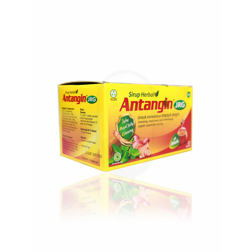 Antangin JRG Sirup Herbal PerBox isi 12 Sachet Antangin JRG Cair Membantu Mengatasi Masuk Angin 15ml