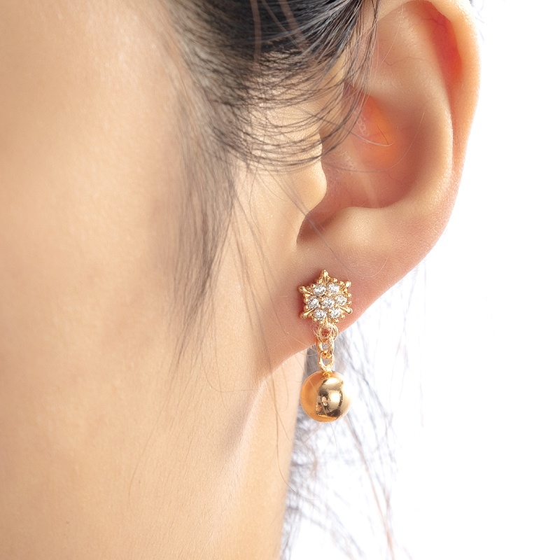 [AXIER PROMO]-Anting Tusuk Xuping Lapis Emas Zirkon Hias Untuk Remaja Perempuan Dan Wanita-A-39