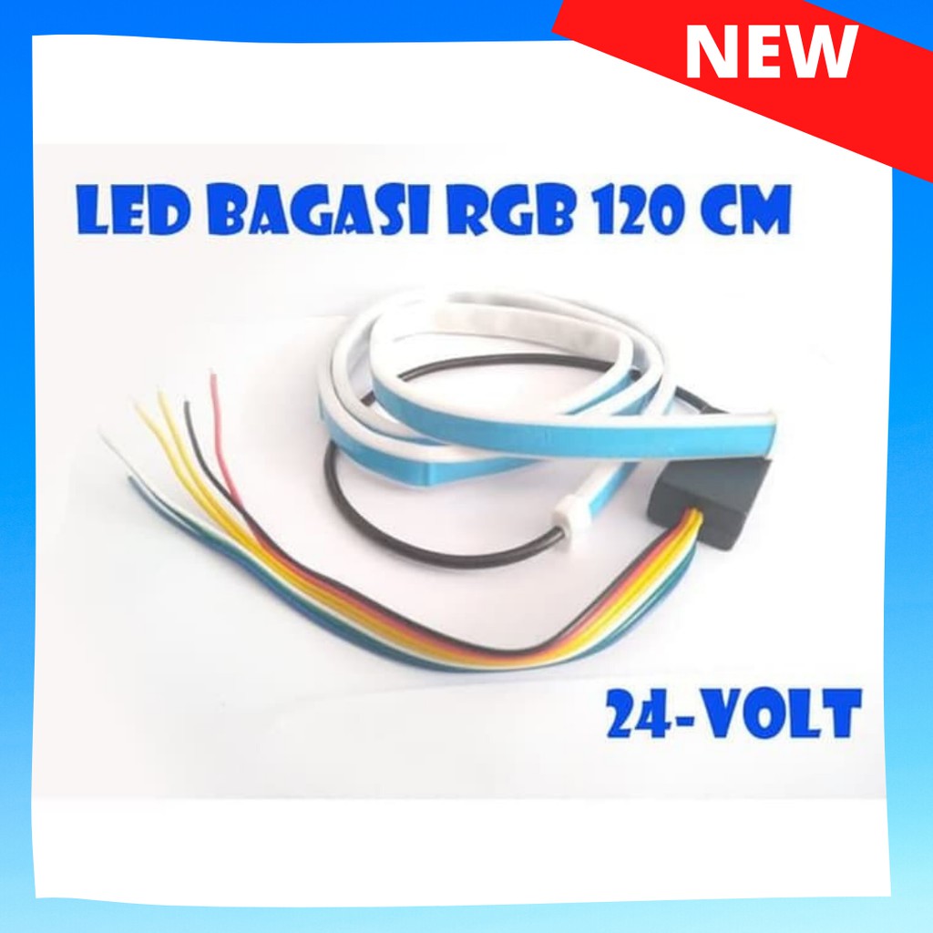  LAMPU  LED  BAGASI VARIASI MOBIL RGB  24  VOLT  120CM AKSESORIS 