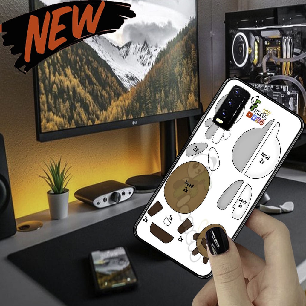 VAION MARKET  VIVO Y20/Y20S VIVO Y12/Y15/Y17- BT 21(VM - 24)   - Hardcase 2D - Silikon Hp - Case Hp 