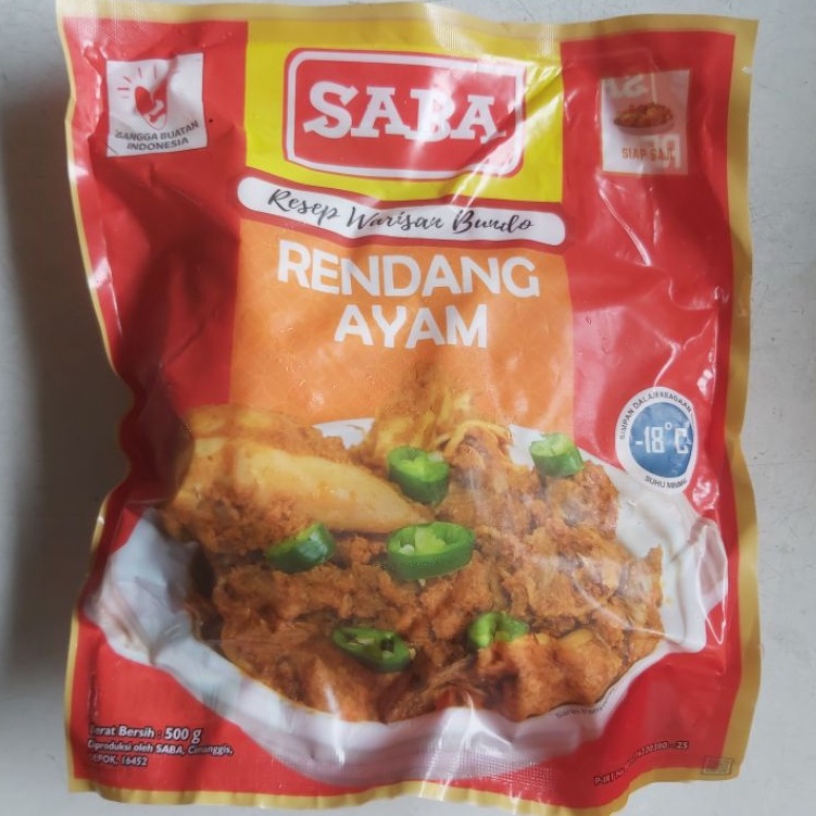 

Rendang Ayam SABA / Ayam Rendang siap saji 500gr