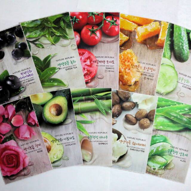 NATURE REPUBLIC Real Nature Sheet Mask 💯%ORIGINAL STORE NATURE REPUBLIC