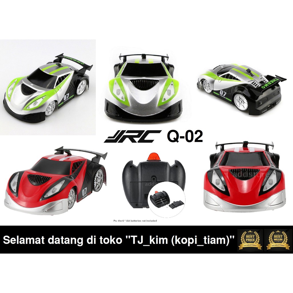 mainan Anak JJRC Q2 RC Wall Climber Car Zero Gravity Racer Mobil dinding