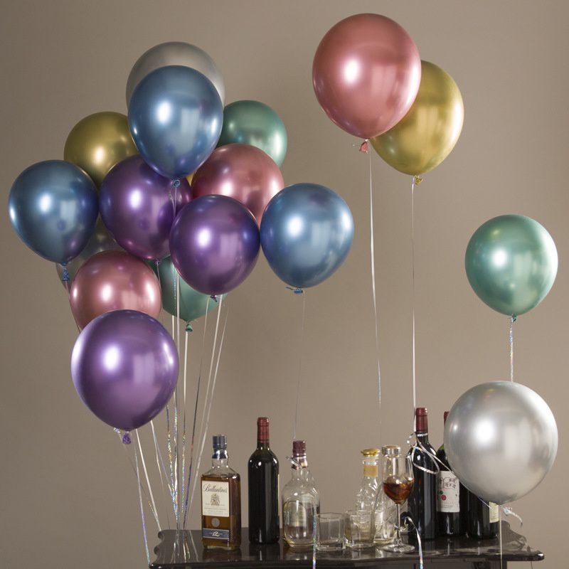 Balon chrome metalik 10inch balon chrome 10 inch satuan balon chrome 12 inch balon latex ecer chrome