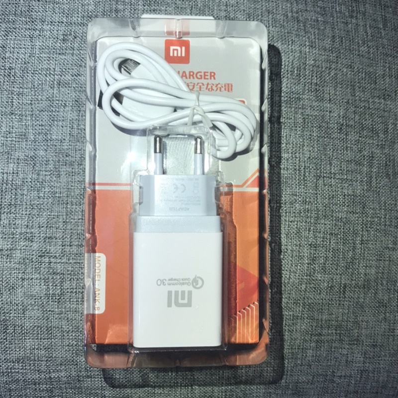 CHARGER ORIGINAL REDMI XIAOMI Kabel Cas Micro USB/Type C Qualcomm Travel Charger