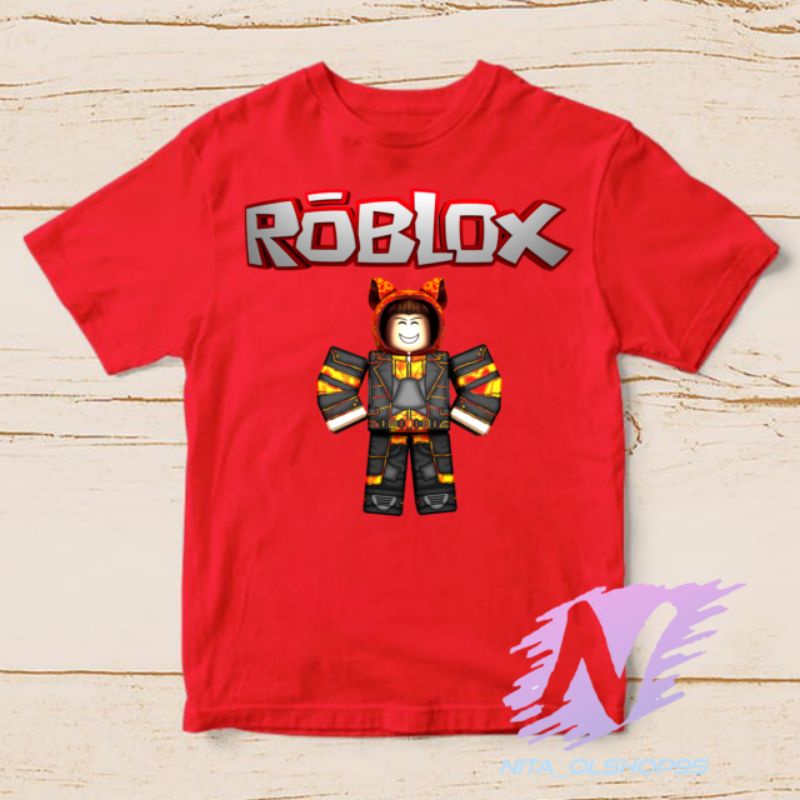 baju minicraft roblox kaos anak karakter boykids roblox Minecraft