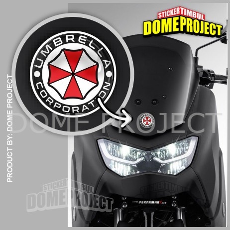 UMBRELLA CORPS RESIDENT EVIL EMBLEM STIKER RESIN LENTUR AKSESORIS SEPEDA MOTOR STIKER OUTDOOR