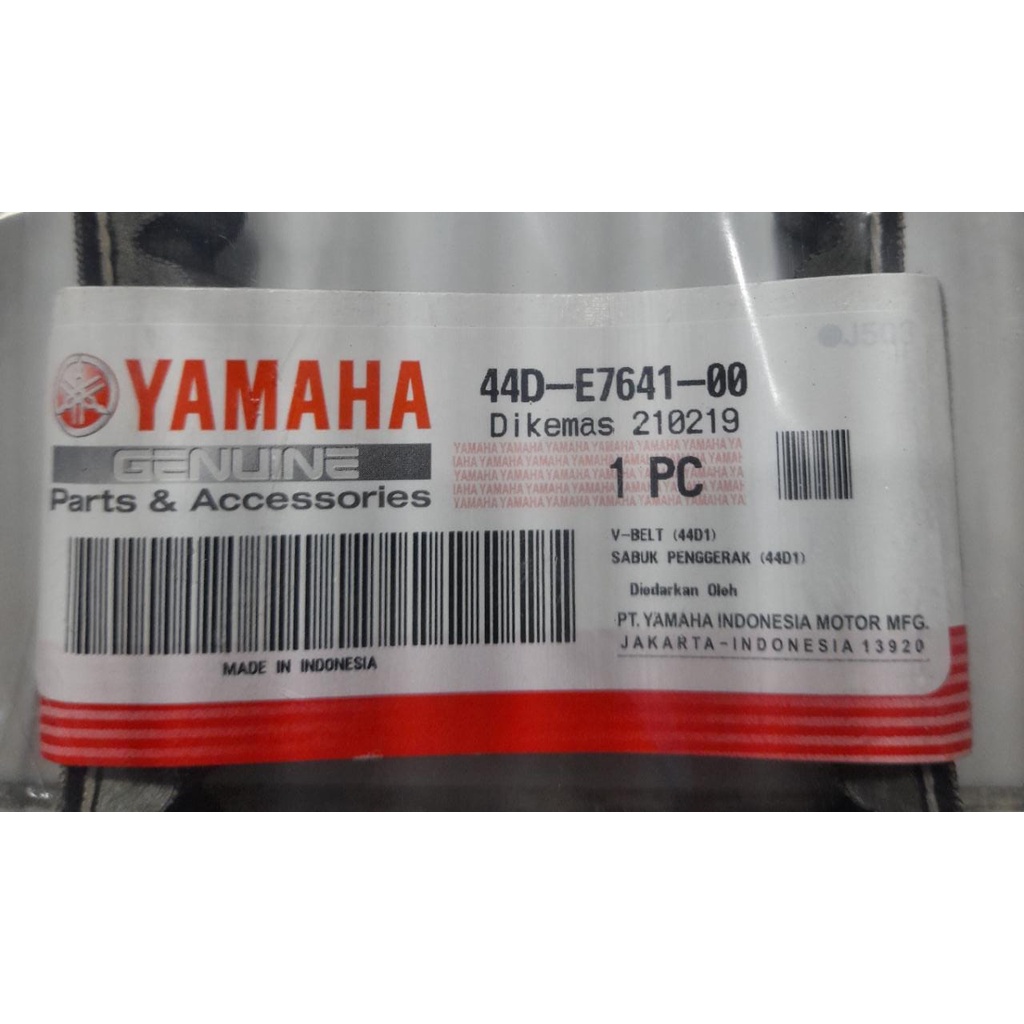 V Belt Only Van Belt Only Ban Penggerak Only Yamaha Xeon 44D E7641 00