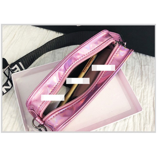 Tas Selempang Wanita Glossy Blink Sparkle Little Beauty Import - LB001