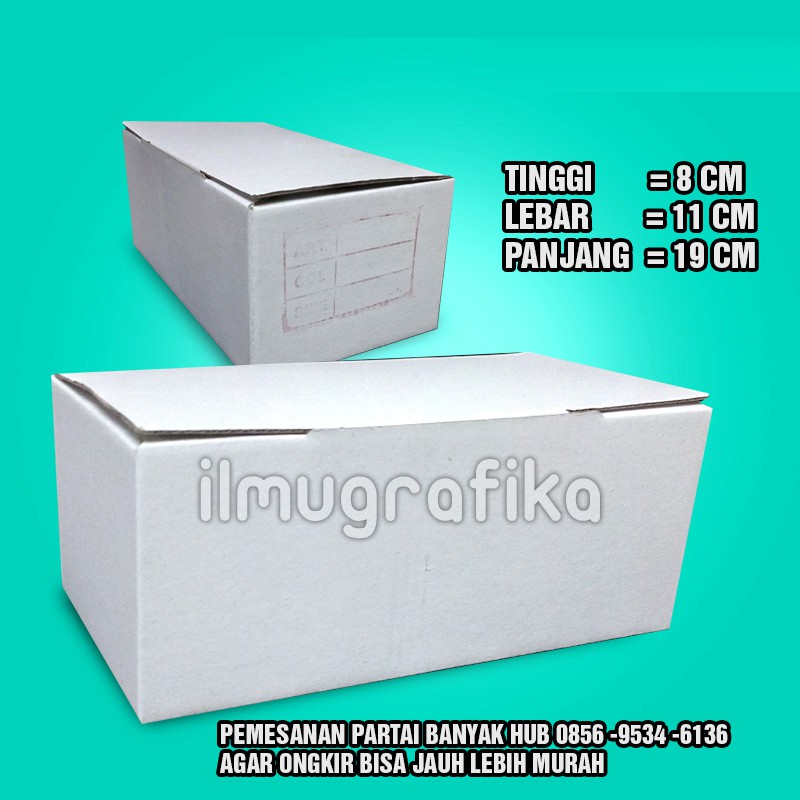 

Kardus Box Packing putih dus Packaging polos ( box sepatu ) 8x11x19cm