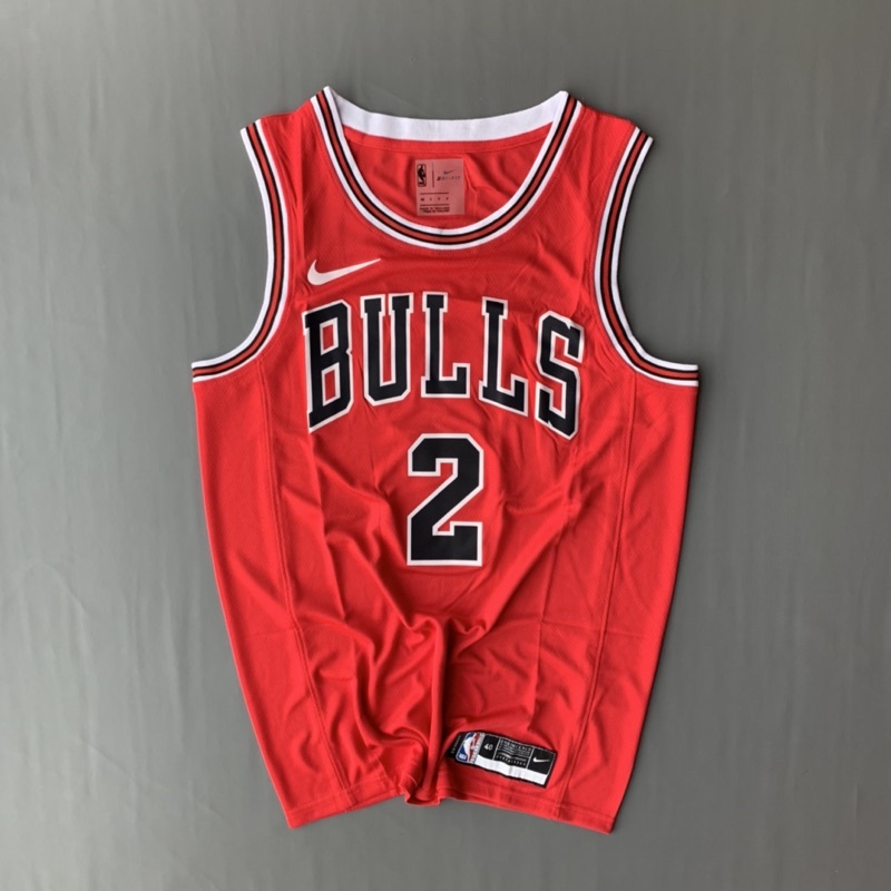 Jersey Basket NBA Heat Press Chicago Bulls #2 Ball | Baju Basket