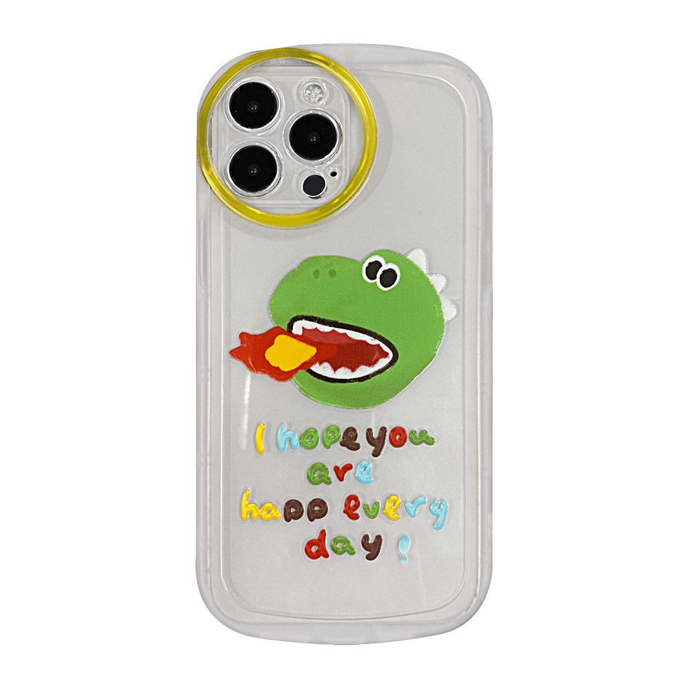 Case Pelindung Motif Dinosaurus Bahan TPU Untuk iPhone 11 13pro 13prm 12 7Plus xs 8Plus XR 7 8 XR 11pro xs Max 12Pro Max