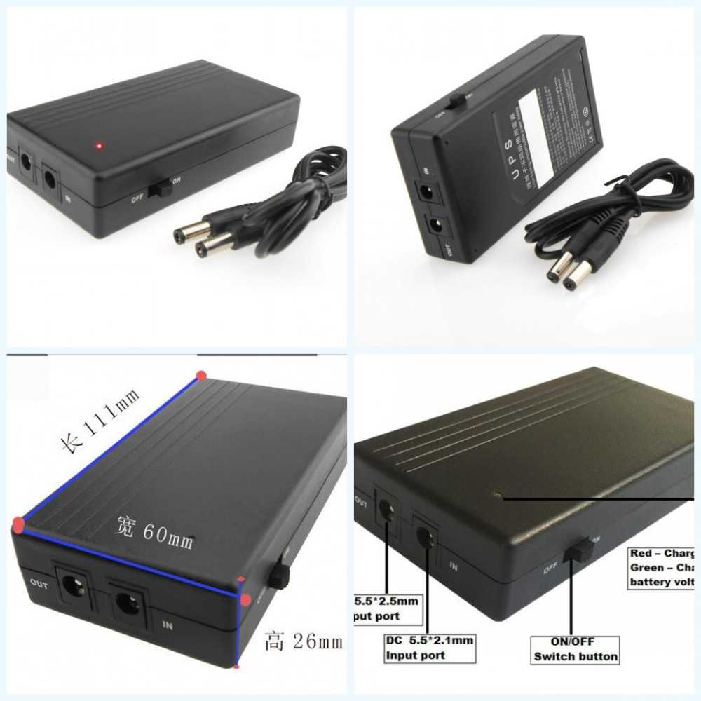 IDN TECH - Smart Portable Mini UPS 12V/2A 2000mAh