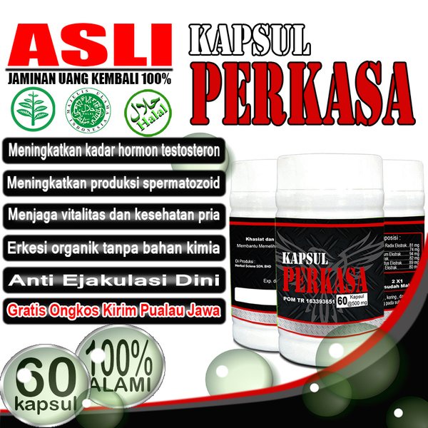 OBAT KUAT TAHAN LAMA PENAMBAH STAMINA PRIA HERBAL ATASI EJAKULASI DINI KAPSUL PERKASA