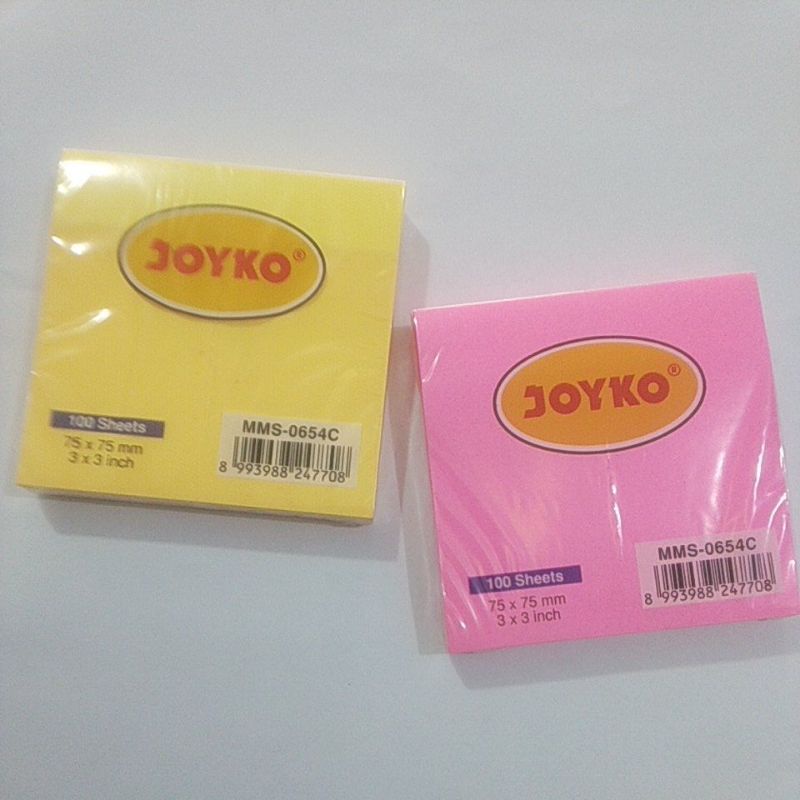 

STICKY NOTE JOYKO 100 SHEET 75X75 MM