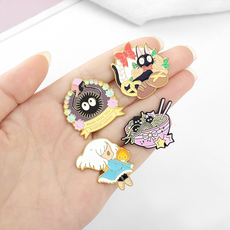 Bros Pin Enamel Desain Kartun Anime 4 Gaya Untuk Hadiah