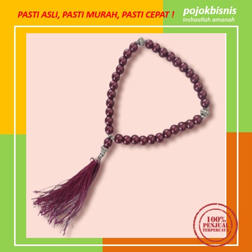 TASBIH 33 BUTIR MUTIARA SINTESIS BERAT / OLEH OLEH HAJI TASBEH MUTIARA