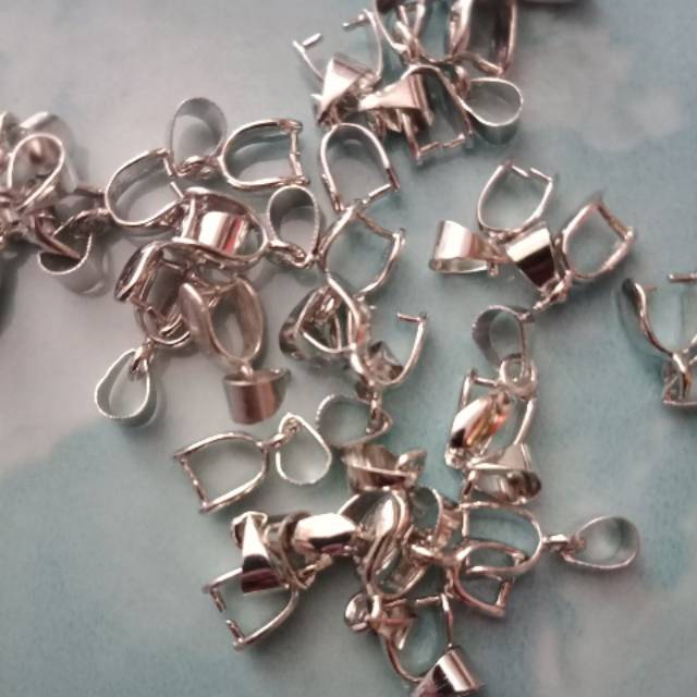 Kait liontin kcl silver dan gold/gros