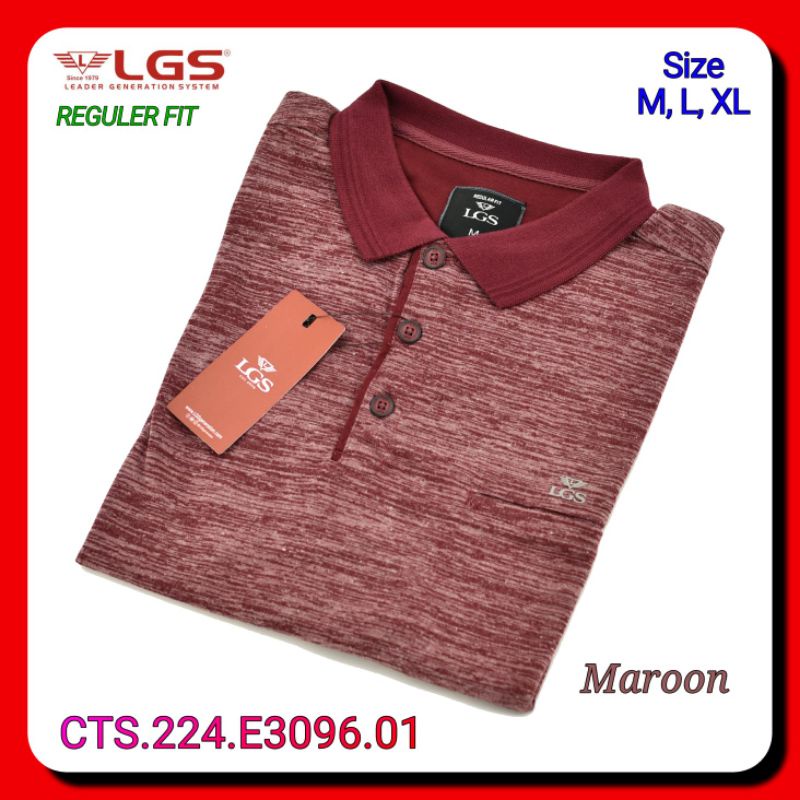 Kaos Kerah Pria LGS CTS.224.E3096.01 Reguler Fit Lengan Pendek
