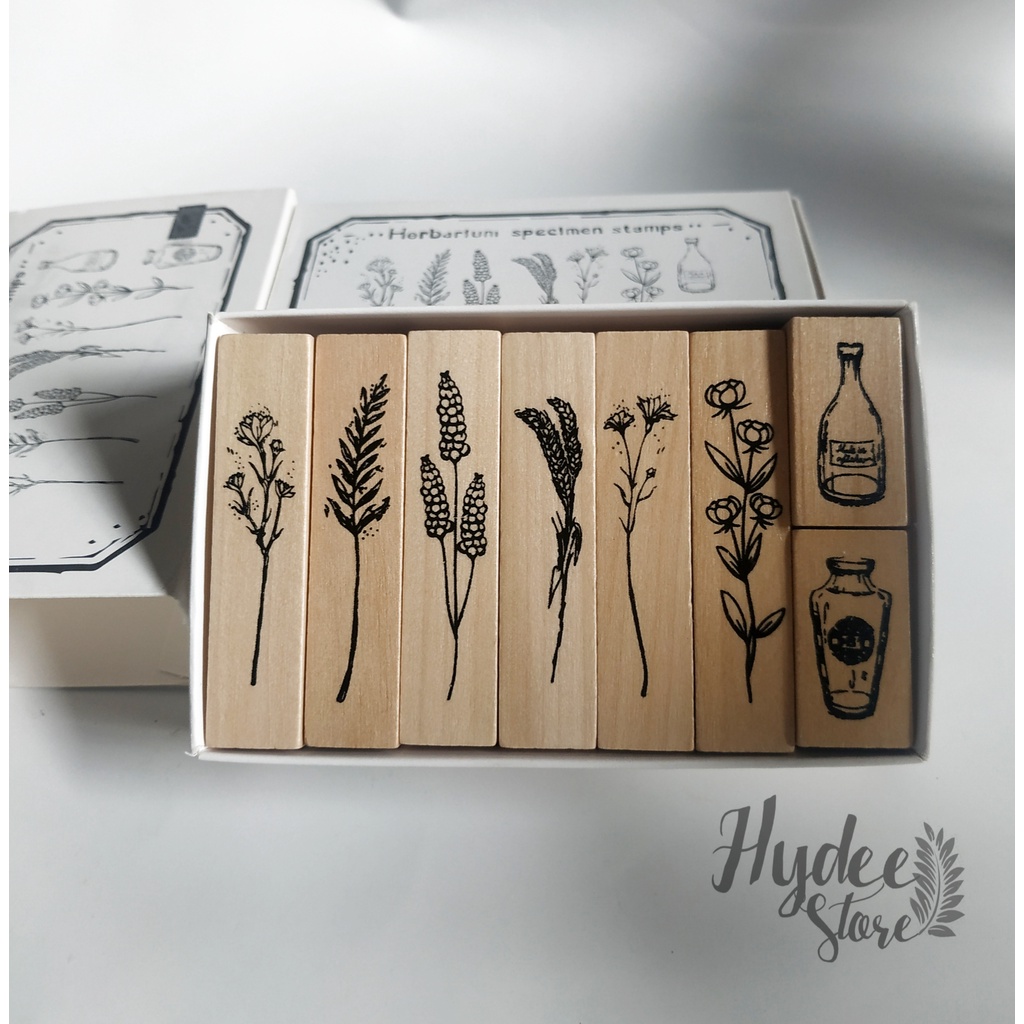 

1 pcs shared/ wooden stamps rubber stamps for journaling scrapbook bullet journal kit/ rubber stamps flower/ stationary stamp