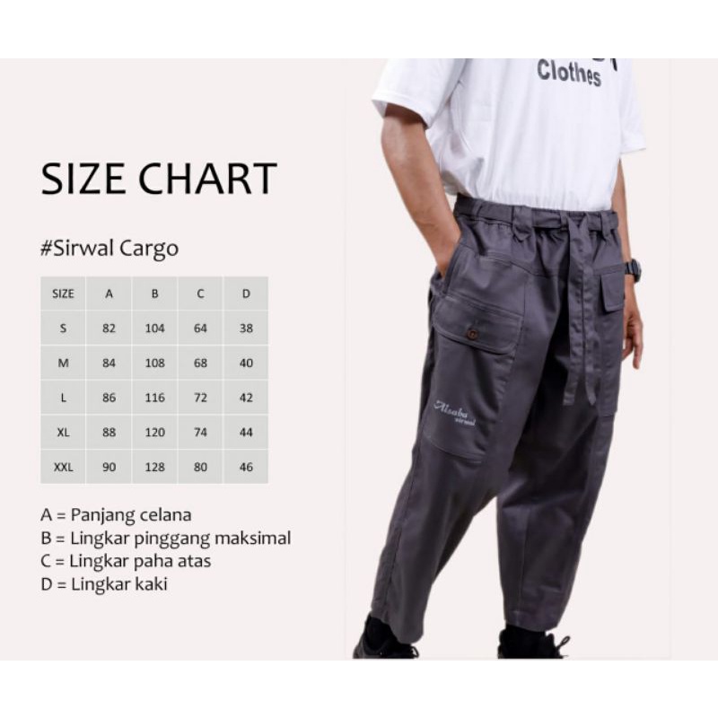 Celana Sirwal Model Kargo ALSABA BEST SELLER 2022