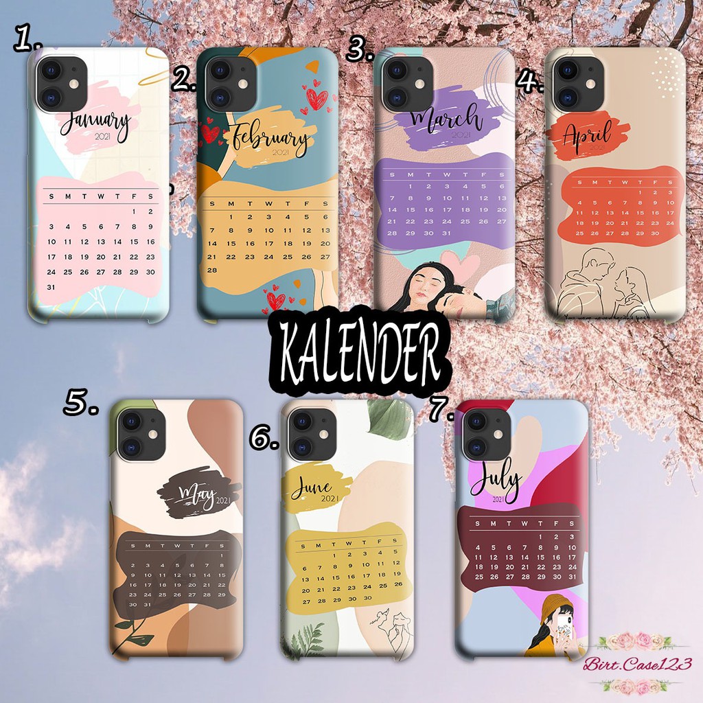 Hardcase KALENDER Vivo Y91 Y17 Y12 Y15 Y93 Y95 Y81 Y83 Y71 Y53 V5 V7 Y30 Y50 V17 Y11 Y20 Y12i BC2917