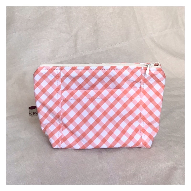 Pouch kain katun Kotak orange