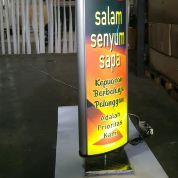 Rotary Light Box Banner Stand Standing