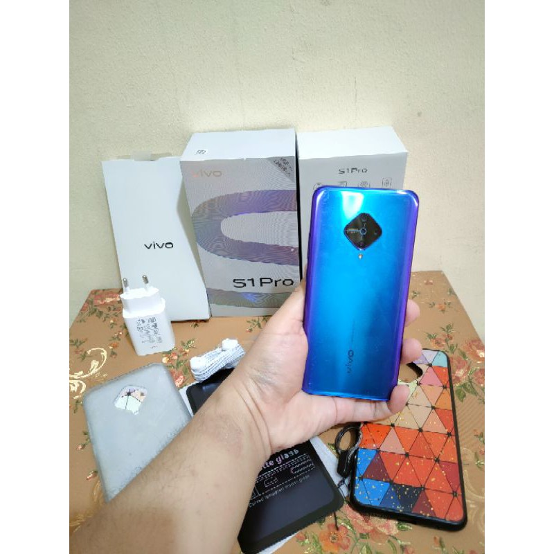 S1 PRO VIVO 8GB 128GB CRYSTAL BLUE BONUS BANYAK