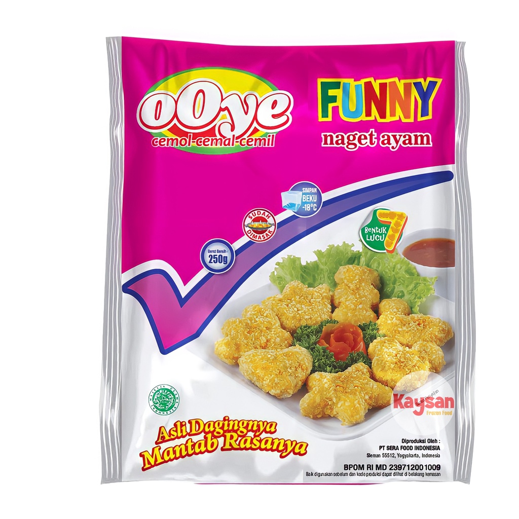 

OOYE NAGET AYAM FUNNY 250 GRAM