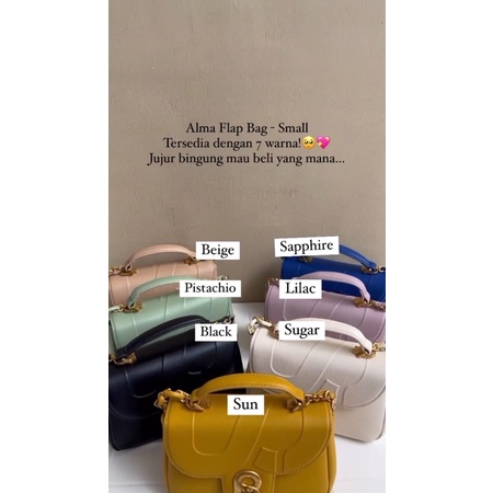 TITIPAN Alma flap bag small beige by buttonscarves