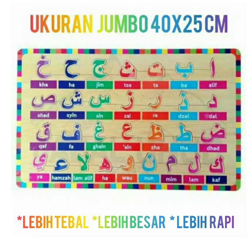 Mainan Edukasi Puzzle Anak SNI | Mainan puzzle kayu Berkualitas ukuran Besar