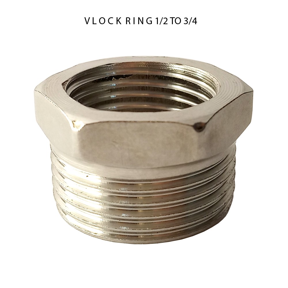 Vlok Ring 1/2&quot; to 3/4&quot; / Drat 1/2&quot; Untuk Keran Drat 3/4&quot; Untuk Pipa Peralon