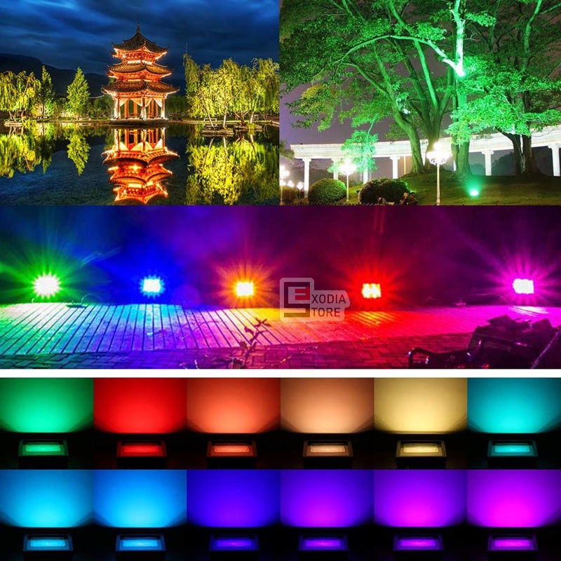 [Jambor] Lampu Sorot Emico Smd Led 10 Watt Sni Ip65 Lampu Tembak Floodlight Lampu Hias Rgb Dengan