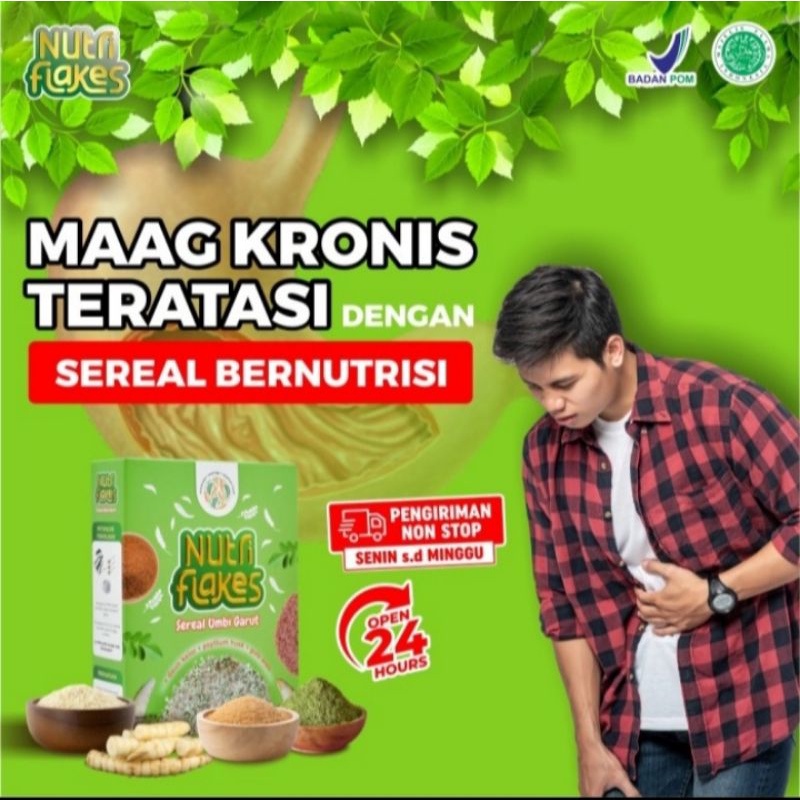 

NUTRIFLAKES SEREAL UMBI GARUT SOLUSI MAAG DAN ASAM LAMBUNG