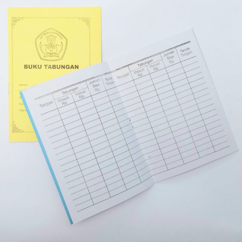 

Buku tabungan menabung sekolah