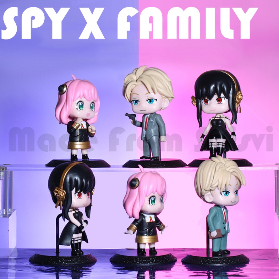 COD Action Figure Spyxfamily Anime Q version spy x family 6 model Untuk Dekorasi