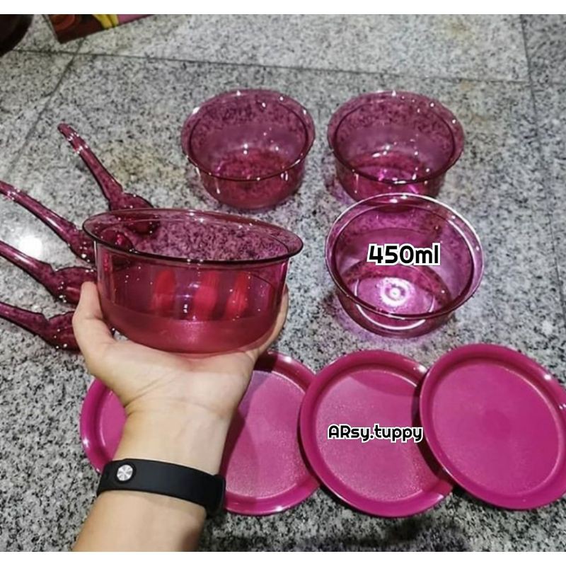 FREE ONGKIR Fuchsia Personal bowl set with spoon HK 285k