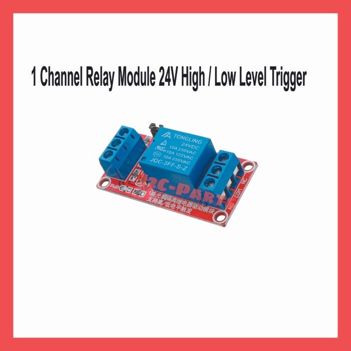 1 Channel Relay Module 24V High / Low Level Trigger