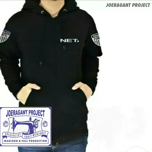 JAKET HOODIE PRIA WANITA NET .NET TV STASIUN / DISTRO / COD JP
