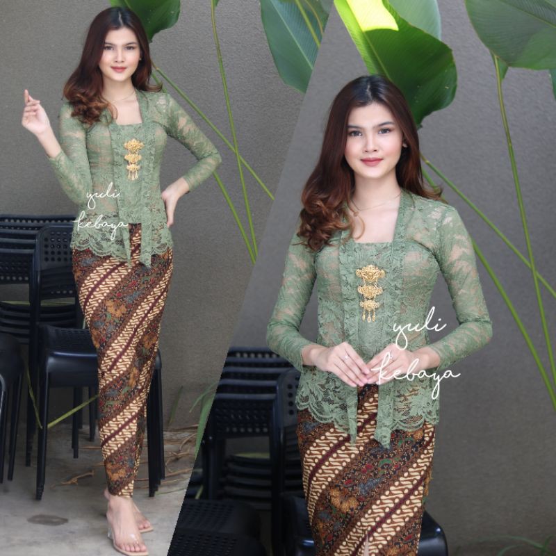 (baca deskripsi) Kebaya bali Kutubaru Lengan Panjang | Kebaya Modern Muslim