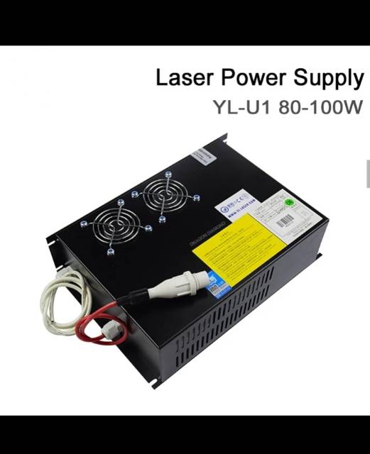 100W Yongli YL-U1 Power Supply for 80W 100W CO2 Laser Tube