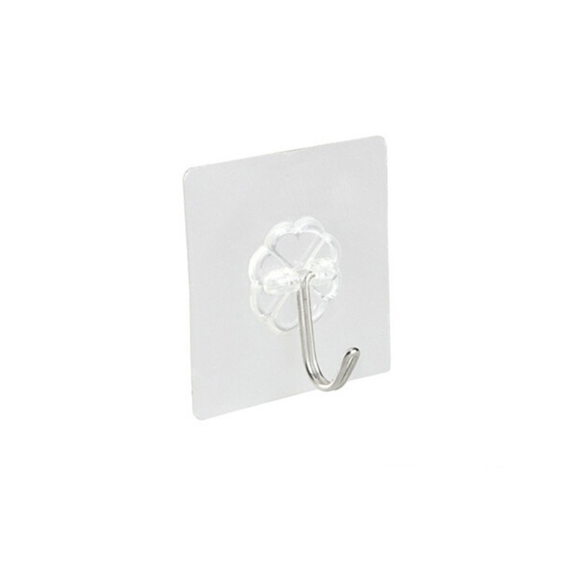 【Theredsunrisesiwy.id】5pcs Load Bearing 10KG Seamless Adhesive Hook Strong Stick Hook Kitchen Wall Hanger