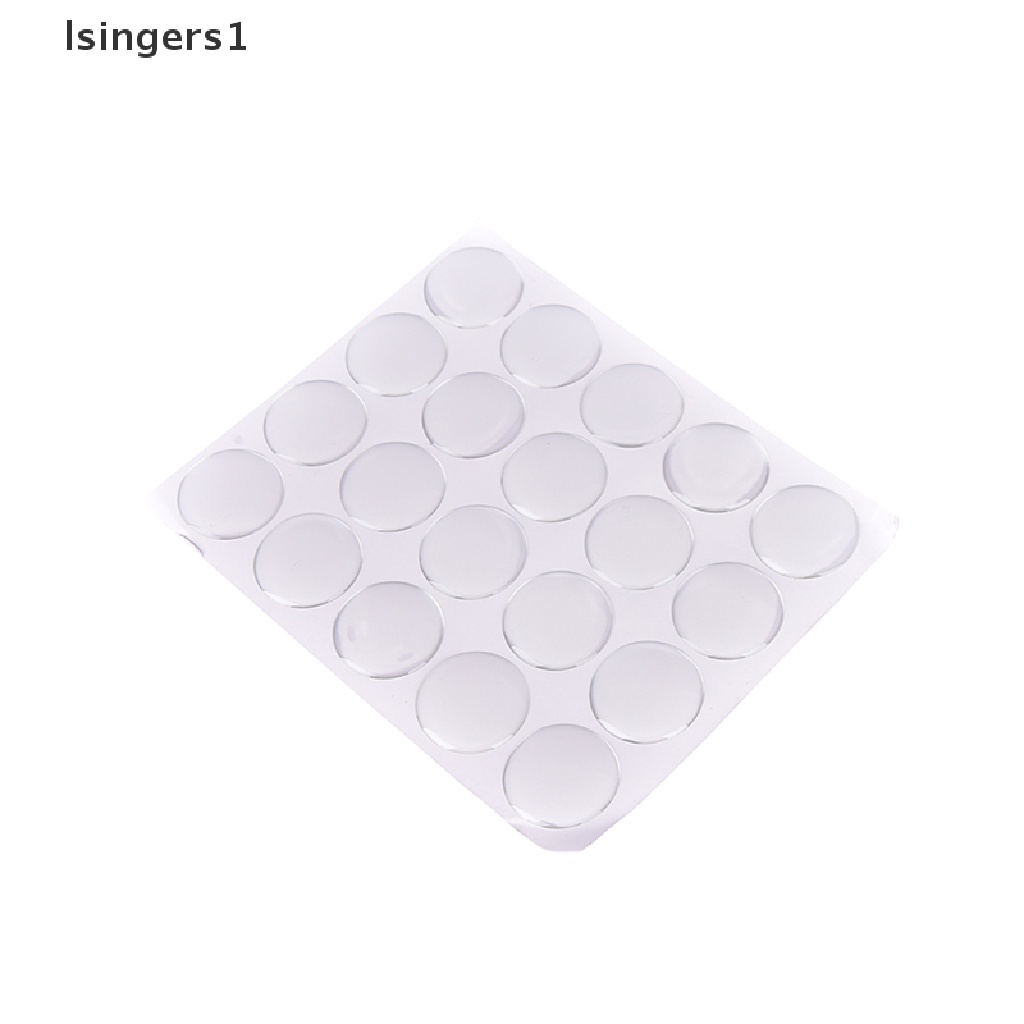 (lsingers1) 100pcs / Set Stiker Epoxy Kristal Bulat 3D 1 &quot;Untuk Tutup Botol