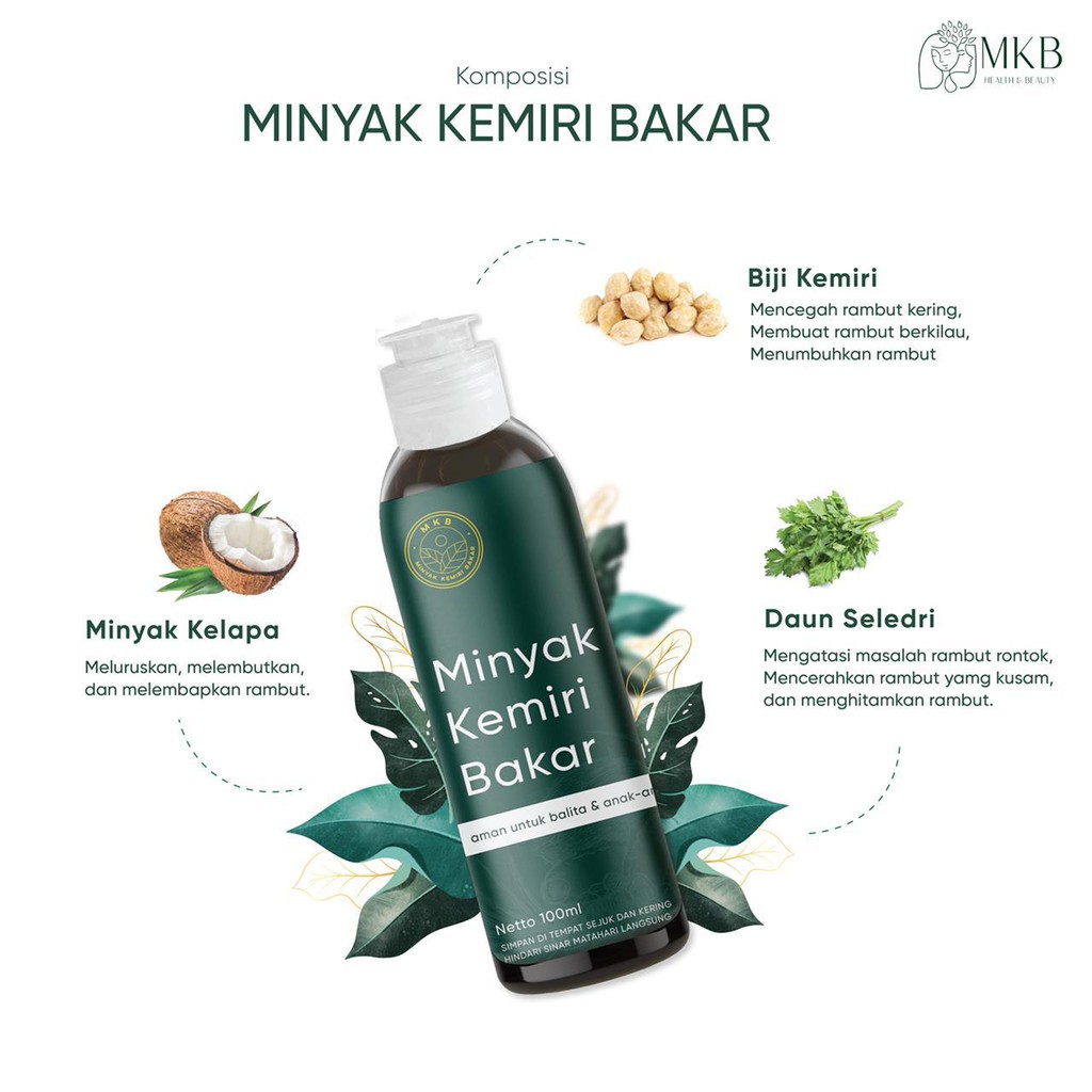 Jual MKB Minyak Kemiri Bakar Bali Asli (100% Original) 100ml - Solusi ...