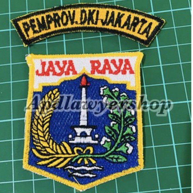 BET DKI Badge Emblem Logo Bordiran PEMPROV DKI JAYA RAYA