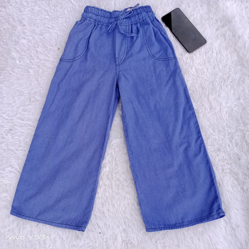 KULOT JEANS ANAK 4-16 THN/BASIC PALAZO ANAK