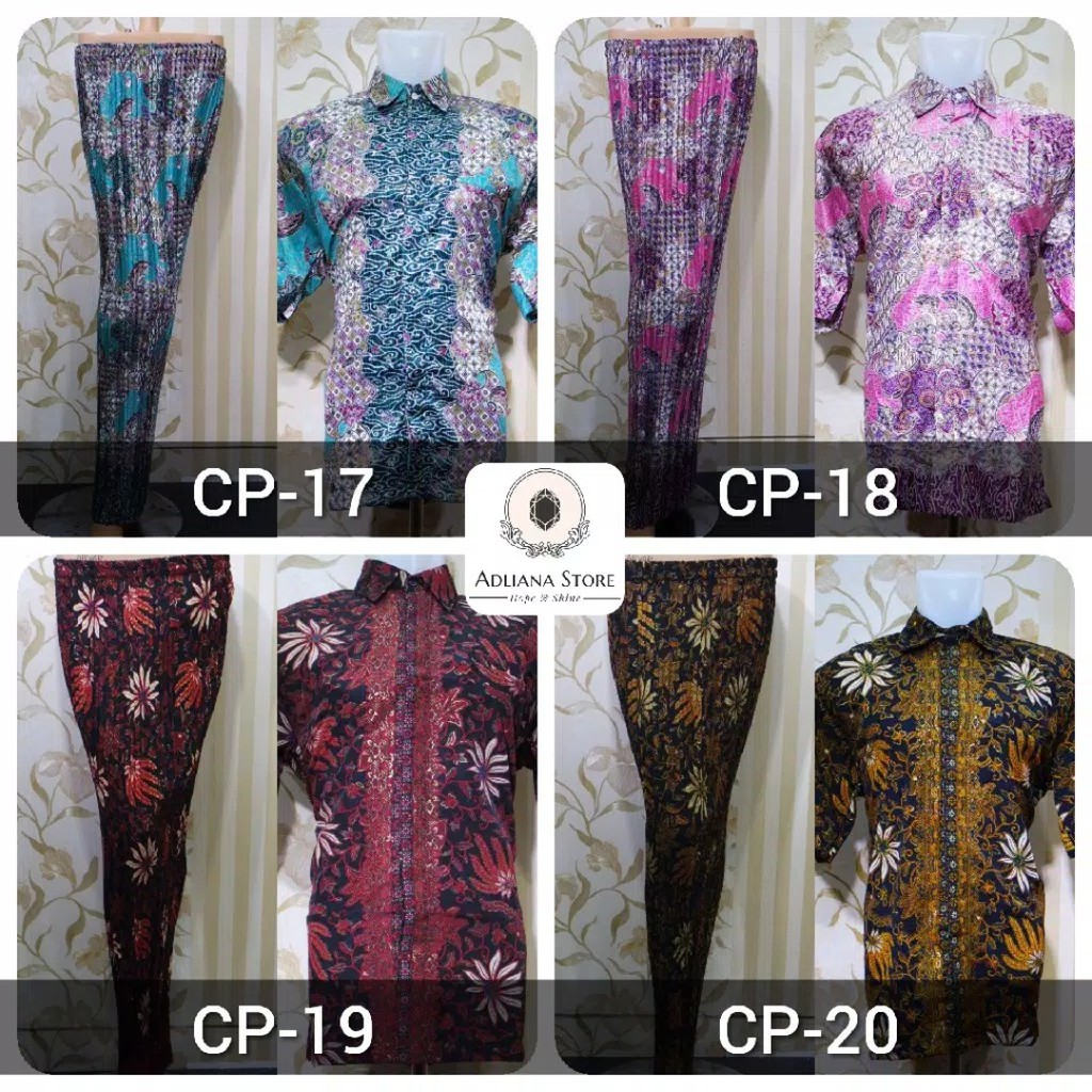 (COD) STELAN BATIK KOUPLE  MIX ROK PLISKET - BATIK OUTFIT PESTA - BATIK MODERN - BAJU OOTD COUPLE MODERN